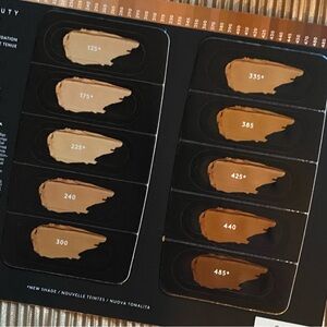 FENTYY SOFT MATTE Foundation Shade Sample Card